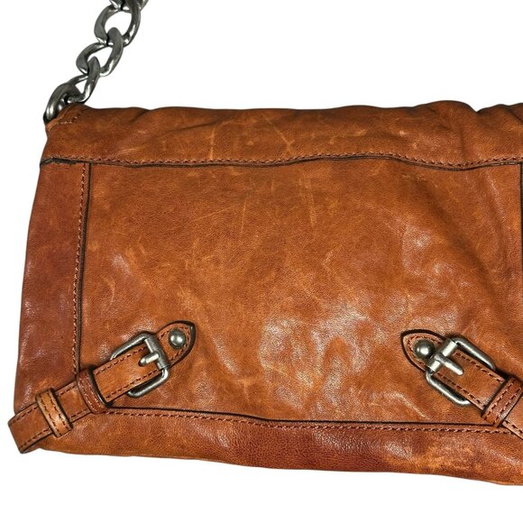 Vintage Y2K Juicy Couture brown Leather Bag with Heavy Chain Strap - Picture 5 of 16